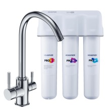 Фильтр для воды под мойку АКВАФОР Кристалл ECO H PRO со смесителем 2в1 С125 Фильтр для воды под мойку АКВАФОР Кристалл ECO H PRO со смесителем 2в1 С125
