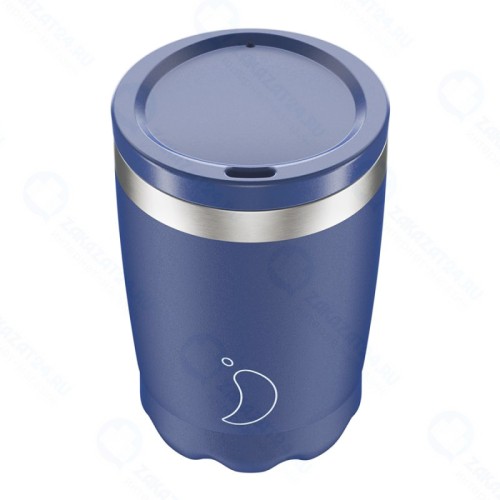 Термокружка Chilly's Bottles Coffee Cup, 340 мл, синяя матовая