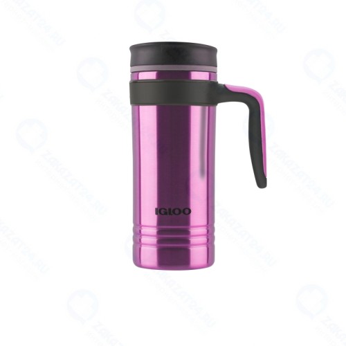 Кружка-термос IGLOO Isabel 473 мл с ручкой fuchsia rose