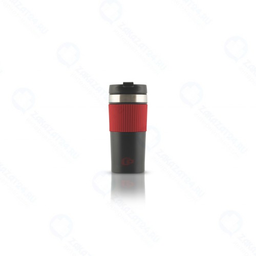 Термокружка LP THERMOPRODUCTS ON MOVE 0,35L, красный, из нерж. стали с фильтром-прессом