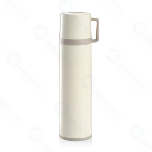 Термос с кружкой Tescoma бежевый, 1л