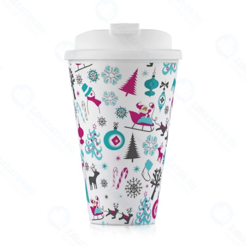 Термокружка Walmer новогодняя 350 мл, 9*9*14.5 см