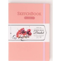 Скетчбук Малевичъ для графики и маркеров Bristol Touch, розовый, 180 г/м, А5 см, 50л