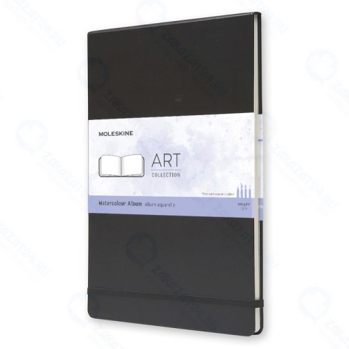 Блокнот для акварели Moleskine CLASSIC WATERCOLOUR ARTBF833 A4 60стр. твердая обложка черный (6шт/уп)