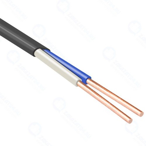Кабель твердый плоский негорючий Falcon eye ВВГп-нг 2х2,5 ГОСТ (20М)