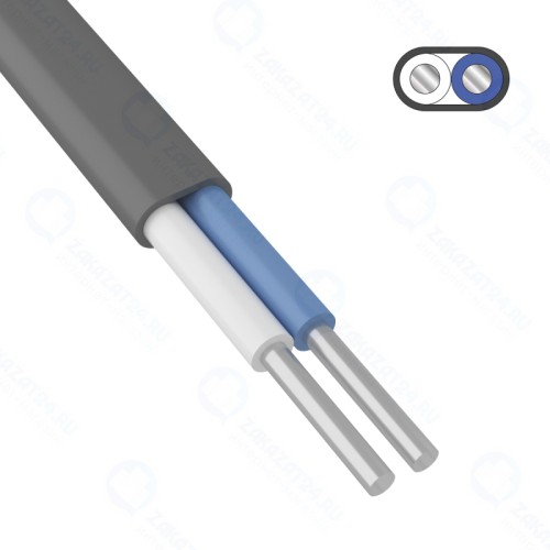 Кабель ККЗ АВВГ-П 2x2,5 кв. мм, 200 метров, алюминиевый, ГОСТ