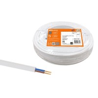 Провод TDM Electric ПГВВП 2х4 ГОСТ (50м), белый