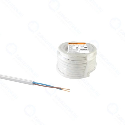 Провод TDM Electric ПВС 2х4 ГОСТ (5м), белый