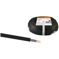 Шнур TDM Electric ШВВПмб 3х0,75 (30м), черный Народный
