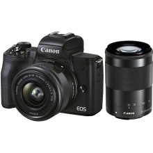 Цифровой фотоаппарат Canon EOS M50 Mark II Kit 15-45 IS STM + 55-200 Black