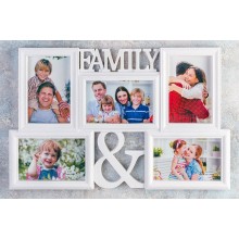 Фоторамка-коллаж Elan Gallery FAMILY на 5 фото белая, 890645
