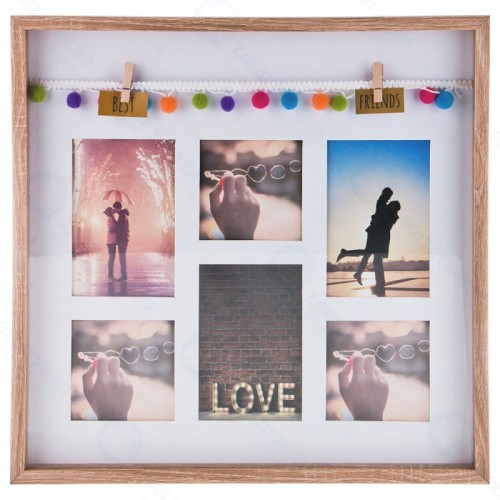 Фоторамка LEFARD семейная на 6 сюжетов 40,5*40,5*3 см