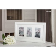 Фоторамка-галерея Styler RA-13910 MALMO 23x46 AF(белый) мдф, на 3 фото (3x10x15)