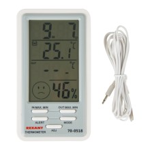 Метеостанция REXANT комнатно-уличная с часами и функцией будильника Метеостанция REXANT комнатно-уличная с часами и функцией будильника