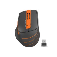 Мышь A4TECH Fstyler FG30 серый/оранжевый оптическая (2000dpi) беспроводная USB (1147562)