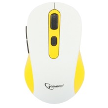 Мышь беспроводная Gembird MUSW-221-Y белый/жёлтый