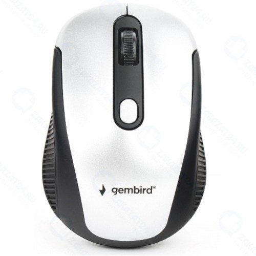 Мышь беспроводная Gembird MUSW-420-4 серебряный