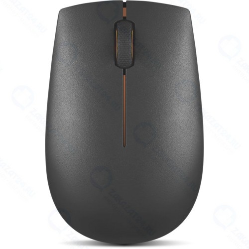 Мышь беспроводная Lenovo 300 черный/оранжевый (GX30M86878)