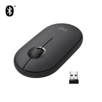 Мышь Logitech Pebble M350 Wireless Mouse Graphite (910-005718)