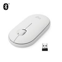 Мышь Logitech Pebble M350 Wireless Mouse White (910-005716)