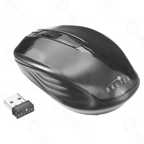 Мышь Oklick 475MW черный беспроводная USB (945835)