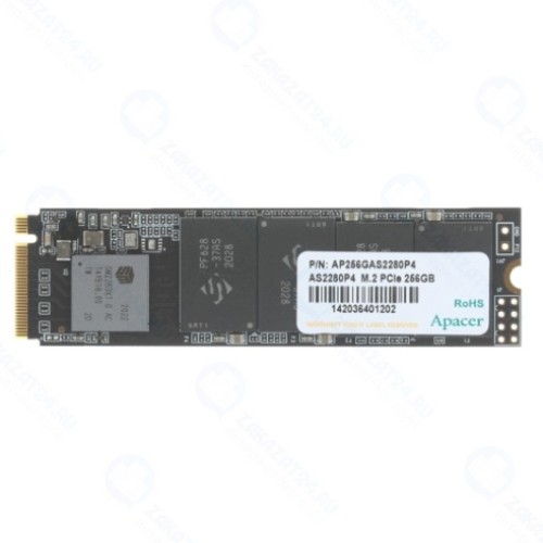 SSD диск Apacer M.2 AS2280P4 256 Гб PCIe Gen3x4, NVMe1.3 3D TLC (AP256GAS2280P4-1)