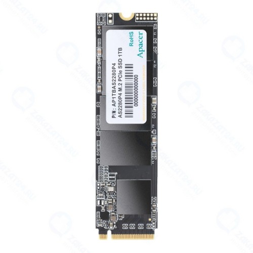 SSD диск Apacer M.2 AS2280P4 512 Гб PCIe Gen3x4, NVMe1.3 3D TLC (AP512GAS2280P4-1)