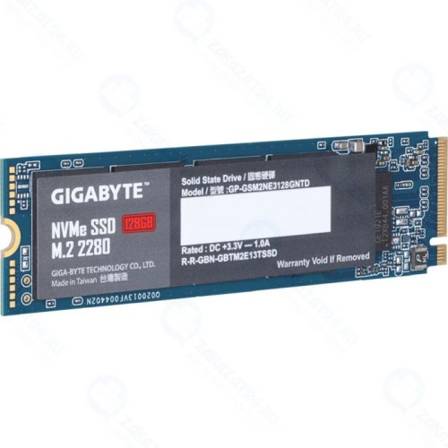 SSD диск GIGABYTE M.2 2280 128 Гб PCIe Gen3 x4 TLC (GP-GSM2NE3128GNTD)