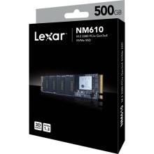 SSD диск M.2 2280 SSD Lexar NM610 500GB NVMe PCIe3x4 SM2263XT 3D TLC LNM610-500RB SSD диск M.2 2280 SSD Lexar NM610 500GB NVMe PCIe3x4 SM2263XT 3D TLC LNM610-500RB