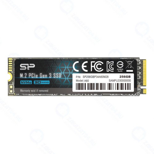 SSD диск SILICON POWER SiliconPower M.2 P34A60-Series 256 Gb PCI-E x4 3D NAND (SP256GBP34A60M28)