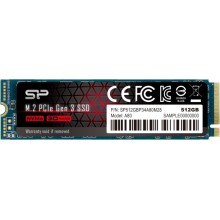 SSD диск SiliconPower M.2 M-Series 512 Gb PCI-E x4 3D NAND (SP512GBP34A80M28)