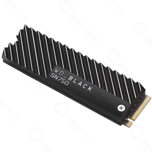 SSD диск Western Digital Black SN750 M.2 1000 Gb PCIe Gen3x4 TLC Радиатор (WDS100T3XHC)