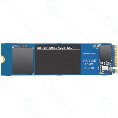 SSD диск Western Digital Blue SN550 M.2 2280 250 Gb PCIe Gen3x4 NVMe 3D NAND TLC (WDS250G2B0C)