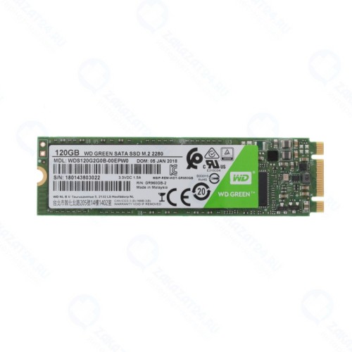 SSD диск Western Digital Green M.2 120Gb SATA III TLC (WDS120G2G0B)