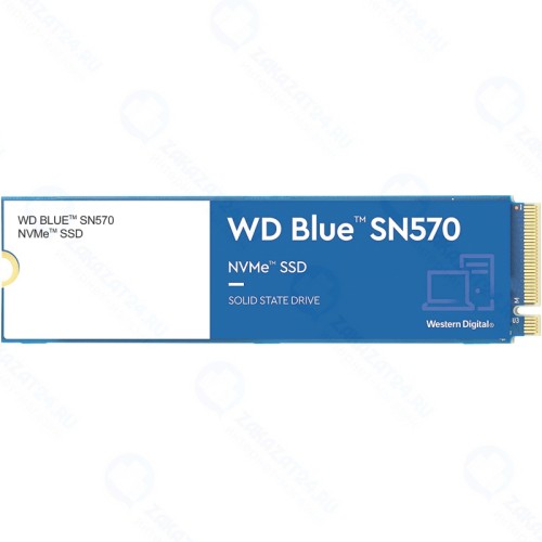 SSD диск Western Digital Blue SN570 M.2 2280 1.0 Tb PCIe Gen3 x4 NVMe v1.4 TLC (WDS100T3B0C)