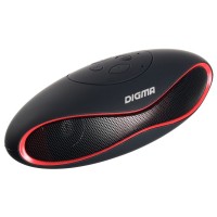 Портативная акустика Digma S-10, черный