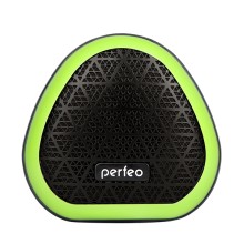 Беспроводная колонка Perfeo TRIANGLE, черно-зеленый