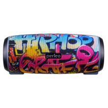 Беспроводная-колонка Perfeo "HIP HOP" FM, microSD, USB, AUX, мощность 12Вт, 2600mAh, граффити PF_A4336