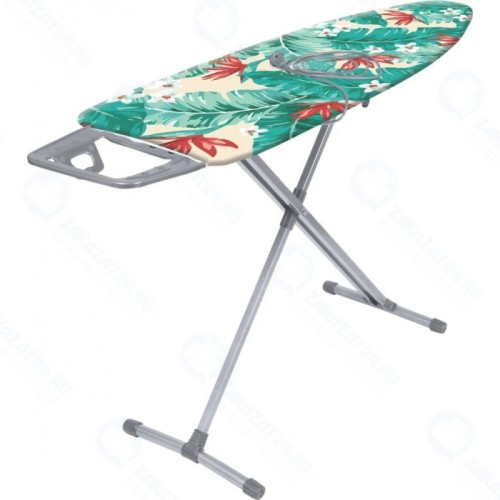 Гладильная доска НИКА 10, 122х40 см, чехол c тропическими листьями