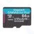 Карта памяти micro SDXC 64Gb Kingston Canvas Go Plus UHS-I U3 A2 (170/70 MB/s)