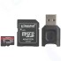 Карта памяти micro SDXC 64Gb Kingston Canvas React Plus UHS-II U3 V90 A1 + USB Reader (285/165 MB/s)