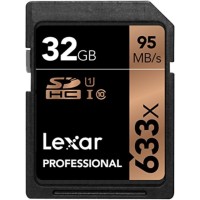 Карта памяти 32Gb Lexar Professional 633x SDHC Class 10 UHS-I U1 (95/10 MB/s)