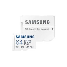 Карта памяти micro SDXC 64Gb Samsung EVO Plus UHS-I U1 A1 + ADP 130Mb/s