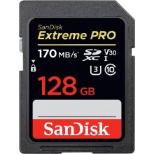 Карта Памяти 128Gb SanDisk Extreme Pro SDXC UHS-I U3 V30 (170/90 MB/s)
