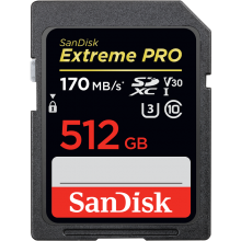 Карта памяти 512Gb SanDisk Extreme Pro SDXC UHS-I U3 V30 (170/90 MB/s) Карта памяти 512Gb SanDisk Extreme Pro SDXC UHS-I U3 V30 (170/90 MB/s)