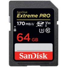 Карта памяти 64Gb SanDisk Extreme Pro SDXC Class 10 UHS-I U3 V30 (170/90 MB/s) Карта памяти 64Gb SanDisk Extreme Pro SDXC Class 10 UHS-I U3 V30 (170/90 MB/s)