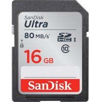 Карта памяти SanDisk Ultra SDHC 16Gb Class 10 UHS-I (80/10 MB/s)