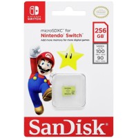 Карта памяти micro SDXC 256Gb Sandisk Nintendo Switch UHS-I U3 V30 A1 (100/90 MB/s)