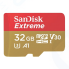Карта Памяти micro SDHC 32Gb Sandisk Extreme Action Camera UHS-I U3 V30 A1 + ADP (100/60 MB/s)