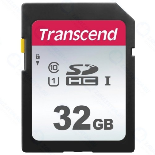 Карта памяти 32Gb Transcend 300S SDHC UHS-I U1 (95/20 MB/s)